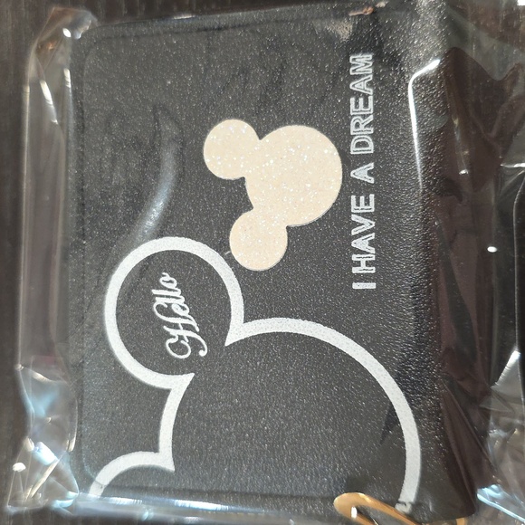 Black Wallet with Mickey Mouse Design - Picture 2 of 3